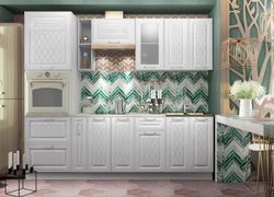 Модульный кухонный гарнитур «Вита» 2400 (Белый)