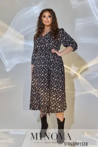 Платье 1538-черный Minova