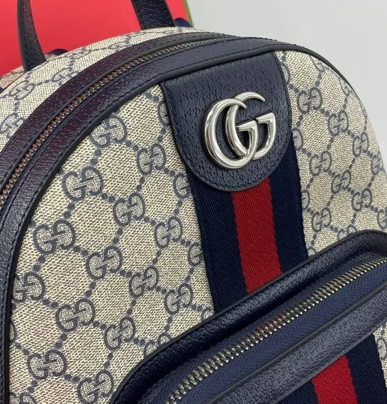 Рюкзак Gucci Ophidia темно-синий/бежевый