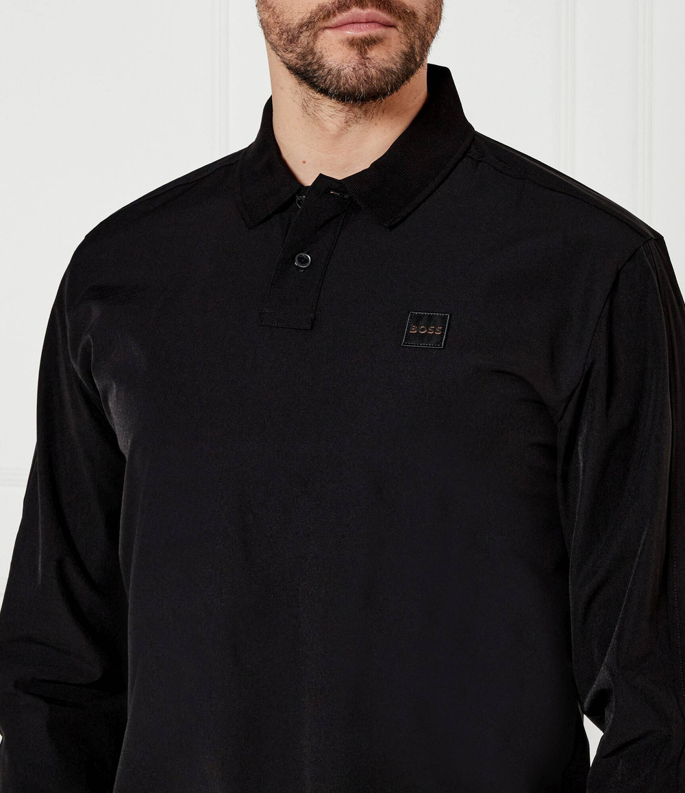 Поло Pe_Nylonfrontlong BOSS ORANGE - черный(50535194)