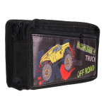 Пенал мягкий 2 отделения "Джип" голубой