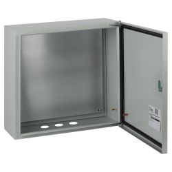 Корпус металлический ЭРА SIMPLE ЩМПг-05 (400x400x175) IP54 У2 серый | Корпуса металлические с монтажной панелью