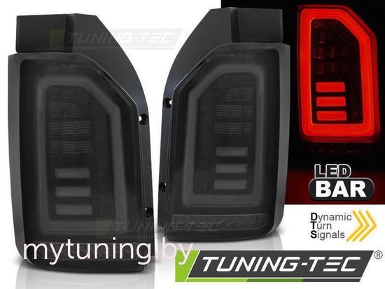 Задние фонари SMOKE BLACK WHITE LED для Volkswagen T6