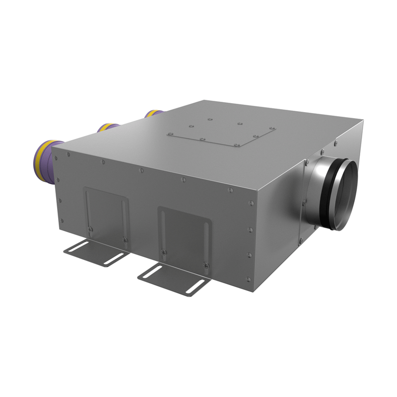 Присоединительная коробка KVN 125/75×6 на 6 выходов, узкая