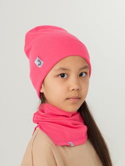 Комплект Шапка трикотажная + снуд (Коралл) РИО*