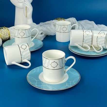 Lenardi 305-213 Кофейный набор 12пр. 130 в под.уп.(х12)Фарфор