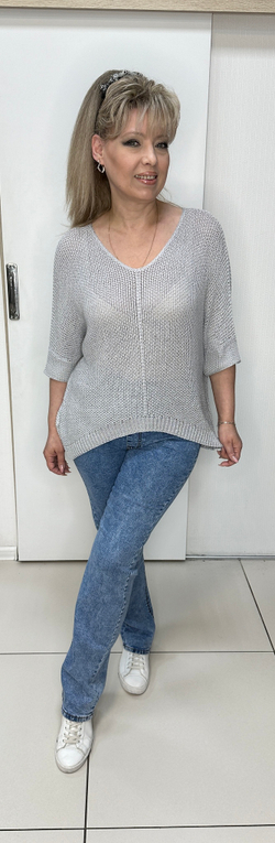 Синие джинсы "трубы" прямые на резинке