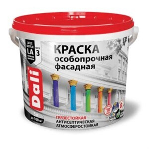 КРАСКА "DALI" ФАСАДНАЯ ОСОБОПРОЧНАЯ БАЗА А 5Л "рогнеда"