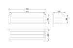 Полка для полотенец 650 мм нерж. сталь CLASSIC 09023.B глянцевый