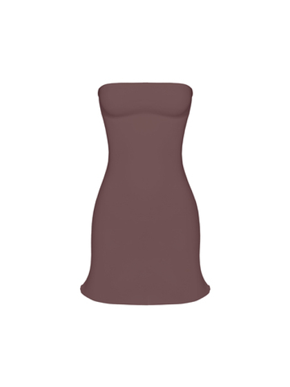 chocolate bandeau dress