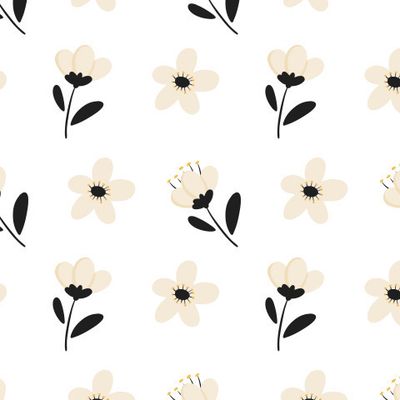 бежевые цветы