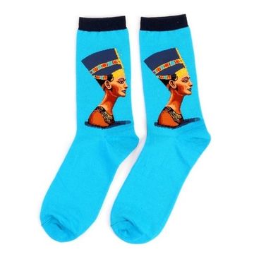 Носки с принтом "Нефертити" Ситниковой Екатерины длинные Hobby Line