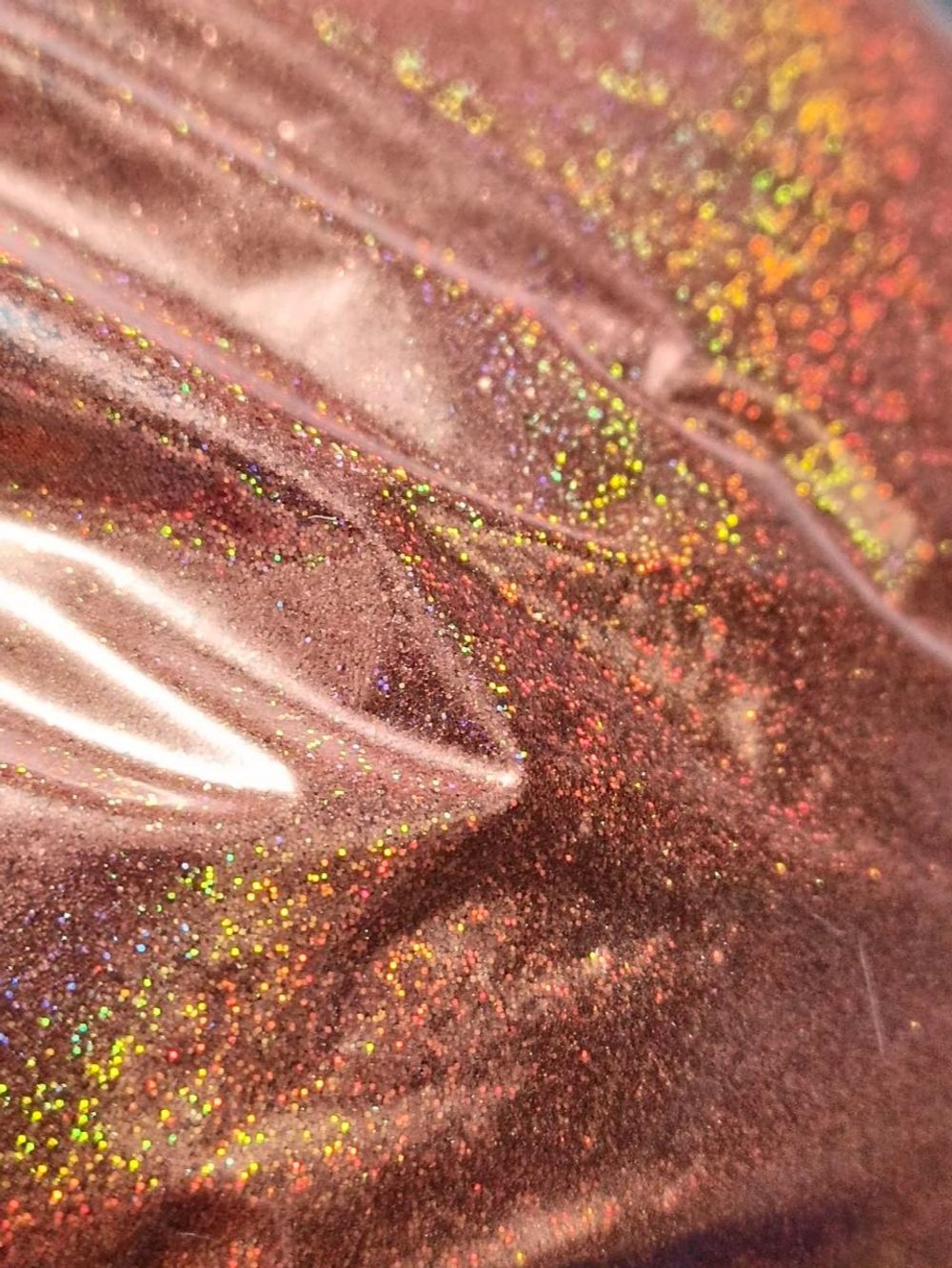 Блёстки Глиттеры 811-1.0мм - Красно-коричневый голографик - универсальные