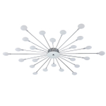 Потолочный светильник 24x3Вт G4,  металл/акрил, хром. К люстре подходят лампочки с цоколем G4 и максимальной мощностью 3Вт.Диаметр 10мм, высота до 65мм