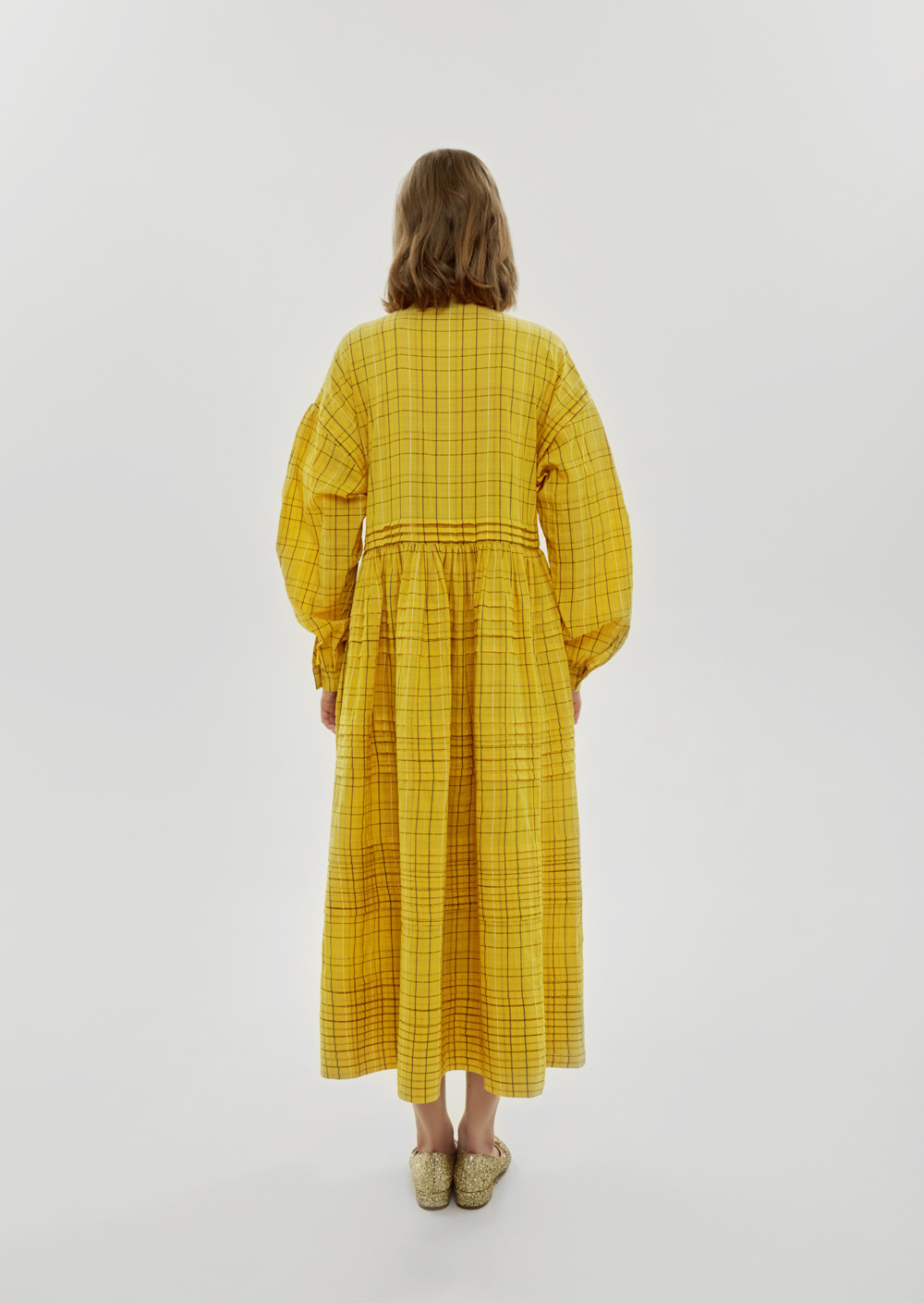 Платье, желтый