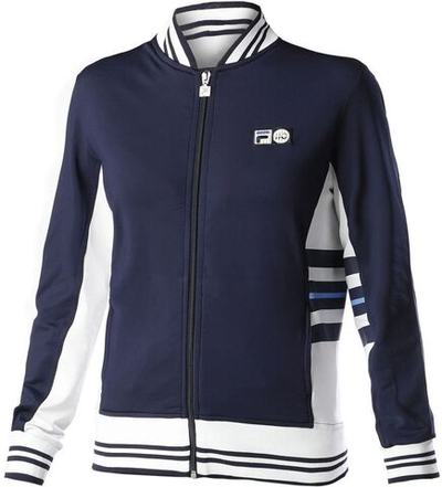 Женская Кофта теннисная Fila Georgia Jacket Women - peacoat/white alyssum