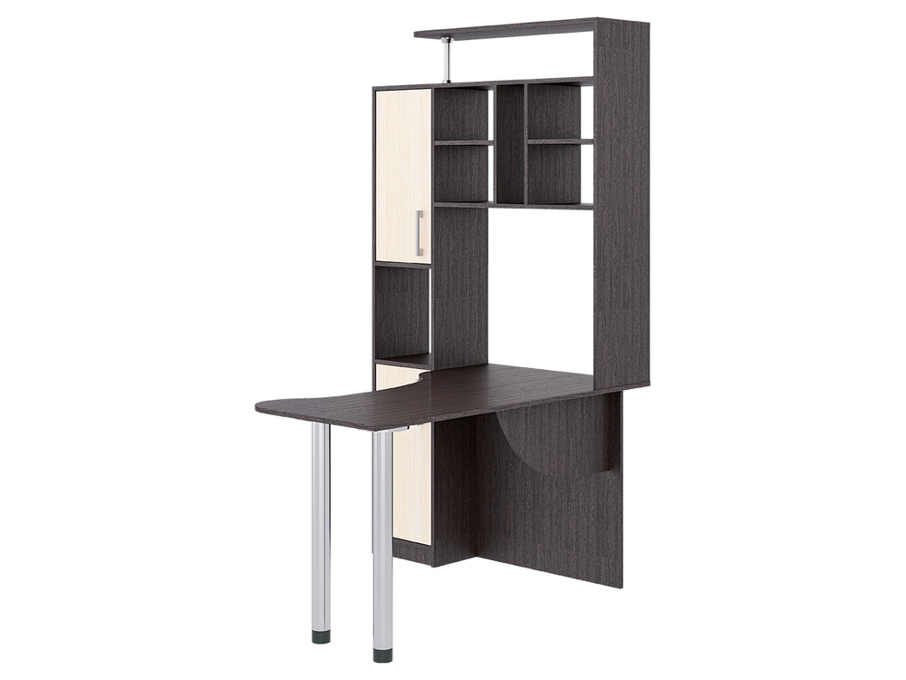 Стол компьютерный 14 венге/молоко