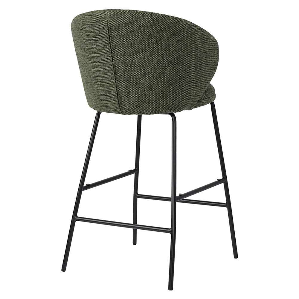 Стул полубарный Comfy, рогожка, шпинат