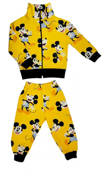 Спортивный костюм 2185/18 желтый с мышками