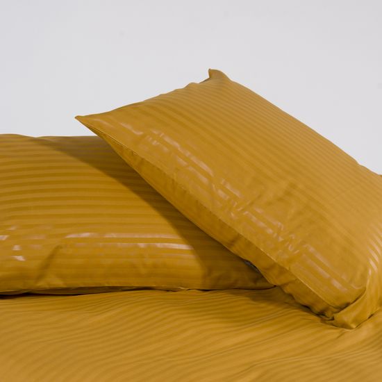 Простыня на резинке Sunflo, 90x200х30, страйп полисатин HOMY