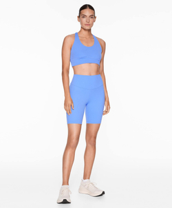 OYSHO Легинсы-велосипедки Comfortlux с высокой посадкой длиной 20 см, лавандовый