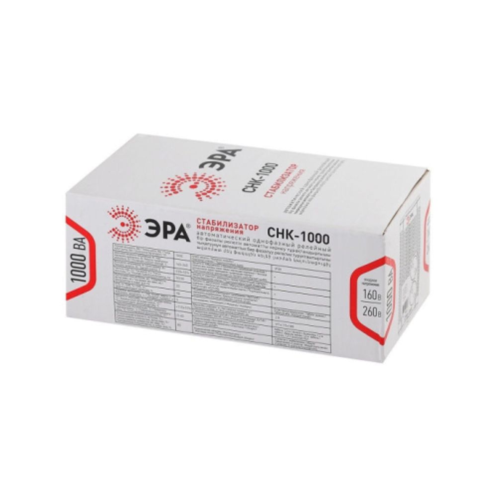 СНК-1000 ЭРА Стабилизатор напр. компакт, 160-260В/220В, 1000ВА