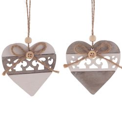 GAEM Украшение новогоднее "Сердце", L8 W0,7 H8,5 см, 2в.