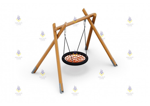 Качели на круглых столбах «Гнездо»