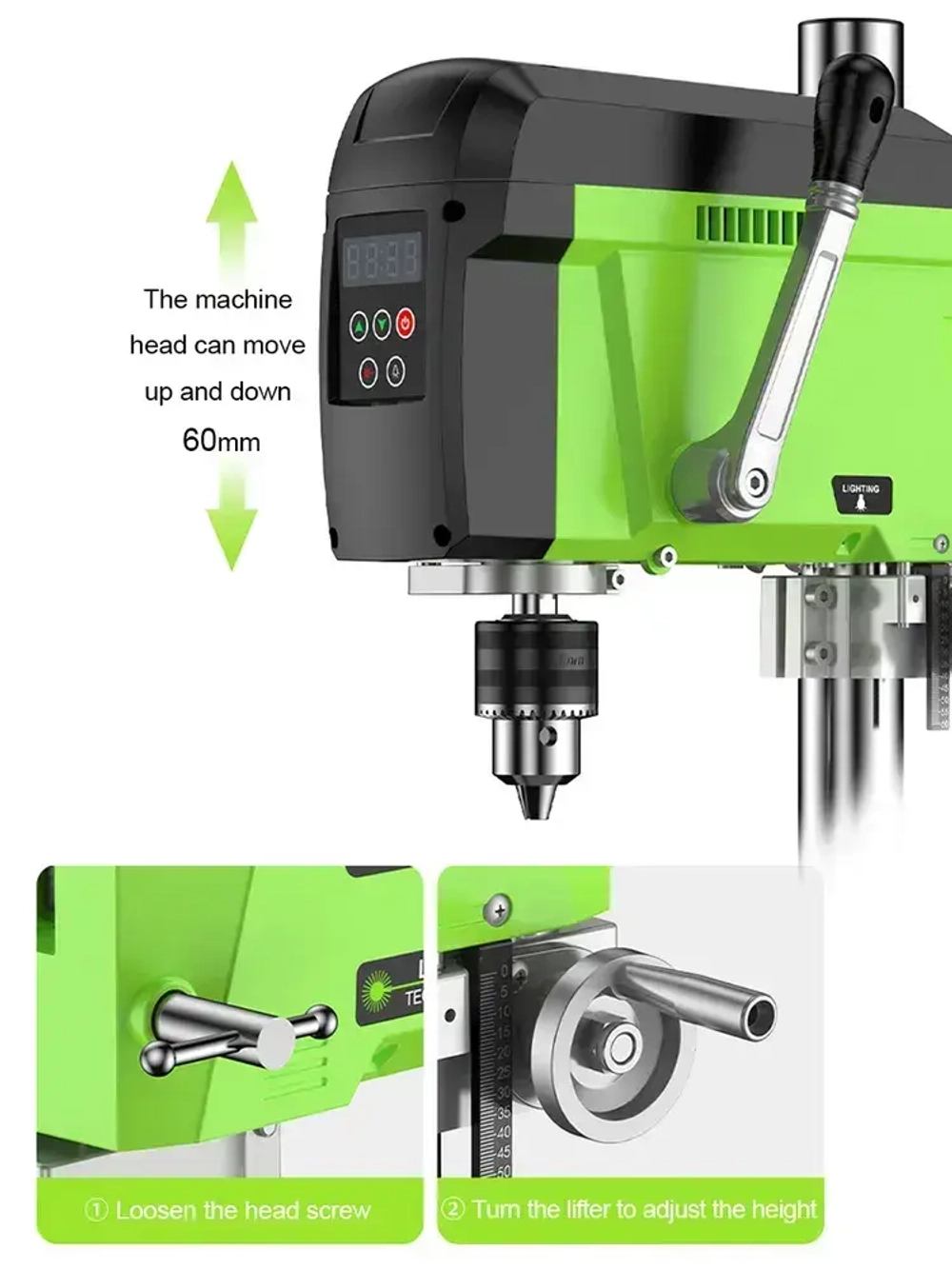 Allsome Станок сверлильный BG-516809, 2500 об/мин, 400 Вт