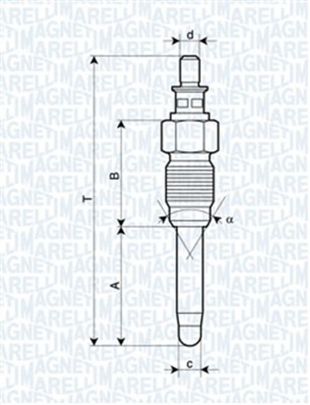 MAGNETI MARELLI - 062900059304-MAN - Glow Plug