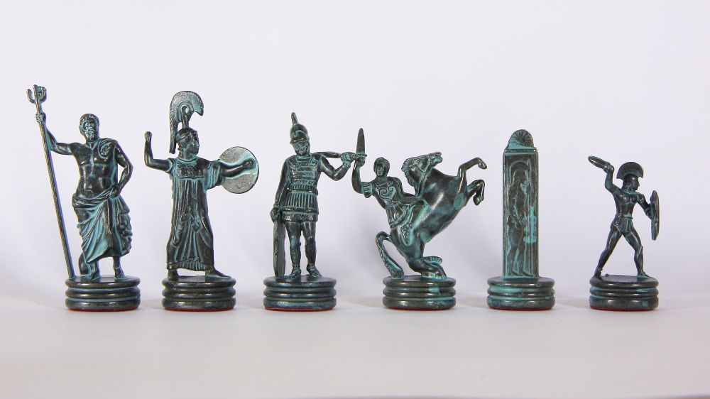 Manopoulos Шахматы подарочные "Троянская война"