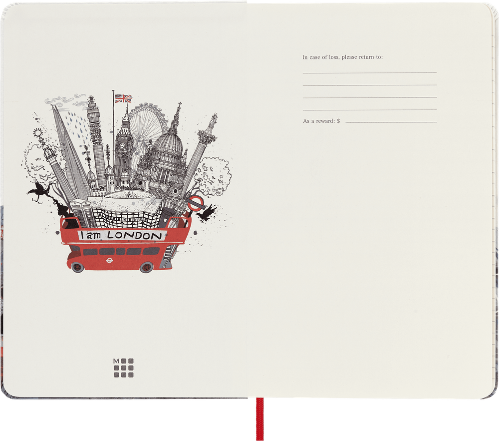 Блокнот Moleskine LE I AM LONDON 130х210 мм 240 стр в линейку (LEQP060IAMLO) 2