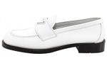 PRADA Patent Leather Loafers "White" Women"s