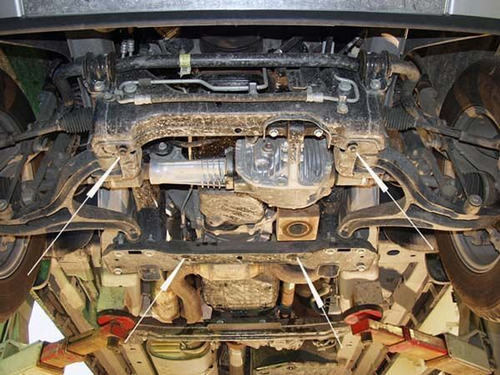 Защита картера Sheriff для Jeep Commander (XK) 2005-2010 арт.04.0963