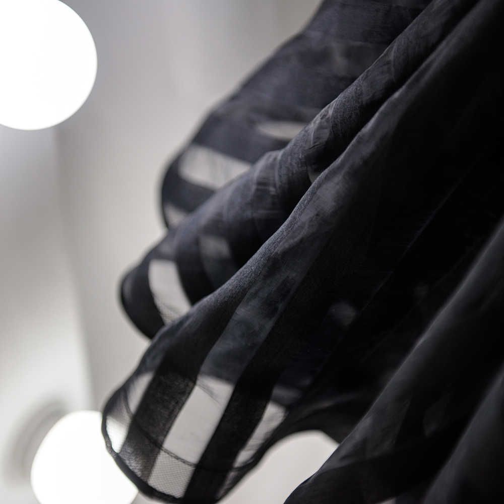 органза в полоску