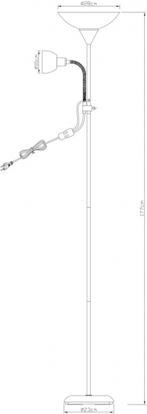 Торшер Arte Lamp DUETTO A9569PN-2AB