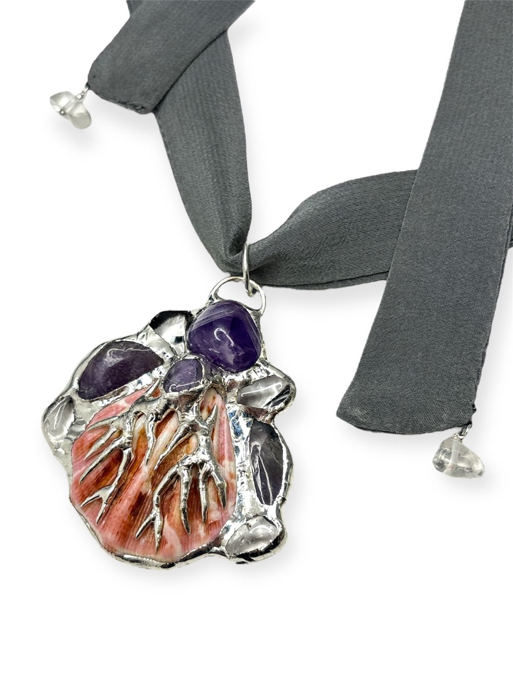 Подвеска Reglow Lab SlkD-Pnd-8Silk Dark Шелковая лента