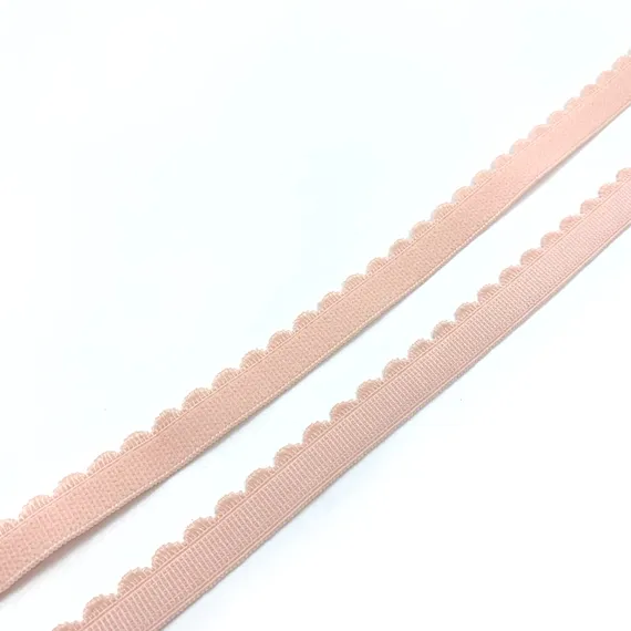 Резинка отделочная персик 12 мм (цв. 81), 605/12