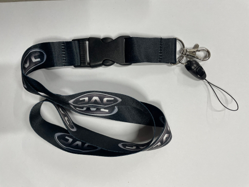 JAC (Черный) / Брелок, шнурок для ключей на шею JAC (ДЖАК), ланъярд, крафт, черный (1 шт)