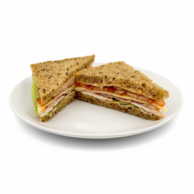 Сэндвич-Club BBQ с куриным филе и беконом