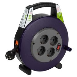 Удлинитель силовой ЭРА BPx-4e-3x1-10m в закрытом корпусе с заземлением с выключателем 4 розетки 10м ПВС 3x1мм2 10А | Силовые удлинители