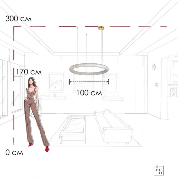 Подвесной светильник LOFT IT Oslo 10407/1000