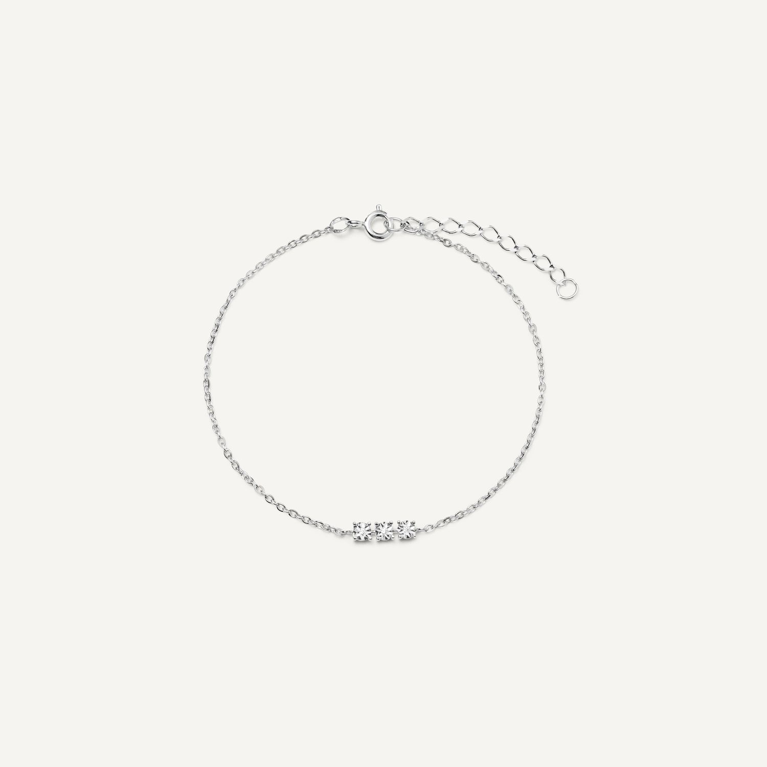Браслет Three Stones Bracelet Silver