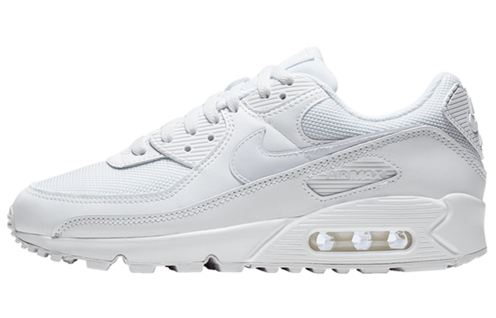 Nike Air Max 90 Twist retro shock absorption non-slip lightweight low-cut casual running shoes women's white