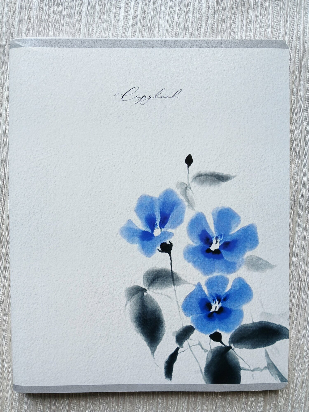 Тетрадь 96 листов А5+. "Акварельные Цветы", общая, клетка. Формат А5+ (163*203 мм). Арт.120049. С полями. Комплект 5 шт.