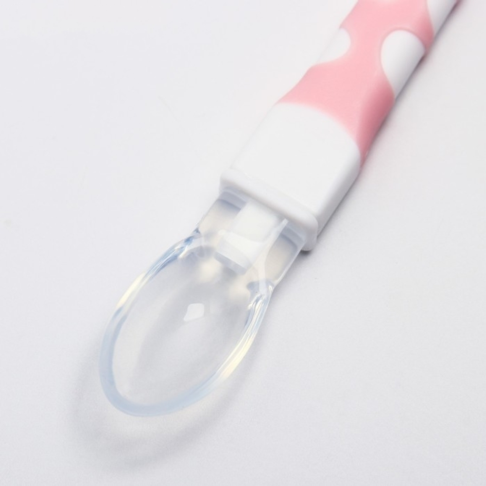 Ложка детская для кормления "Жираф", цвет розовый 4350297