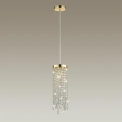 5028/1 MODERN ODL23 643 золотой/прозрачный металл/хрусталь Подвес E14 1*40W CHOKKA
