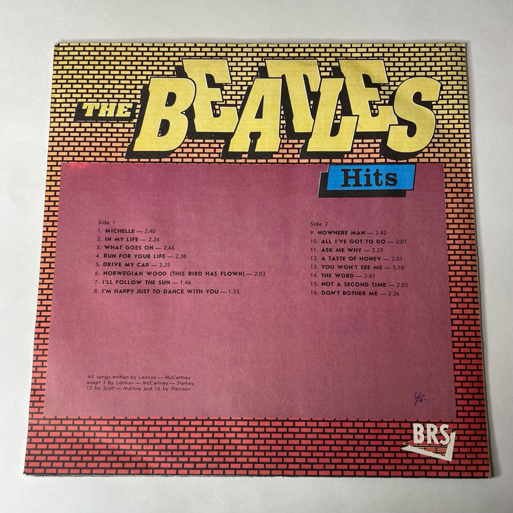 Винтажная виниловая пластинка LP The Beatles Hits (СССР 1991) Michelle