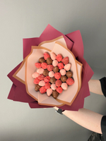 Букет «Королевский» из клубники в молочном  и белом  шоколаде