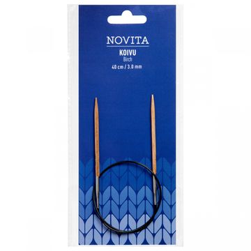 Спицы NOVITA круговые березовые на леске 40 см (укороченные)